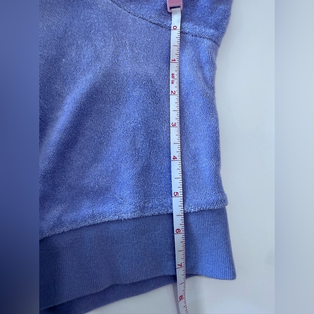 Nike Lavender Cropped Terry Crewneck Size Small Athleisure Comfy Trendy - Picture 7 of 8